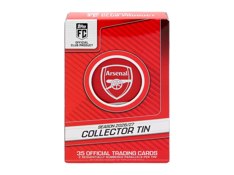 2026-27 Topps Arsenal FC Soccer Collector Tin