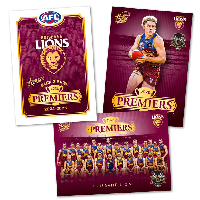 2025 AFL Brisbane Lions Premiers Limited Edition Card Set