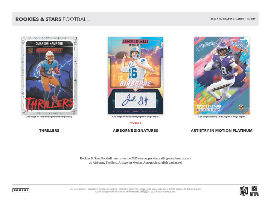 2025 Panini Rookies & Stars Football Hobby Box (Pre-Order: December 11)
