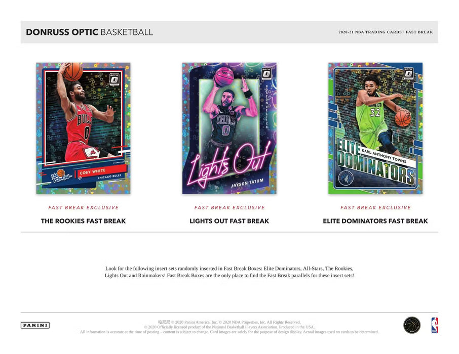 2020-21 Panini Donruss Optic Basketball Fastbreak Box