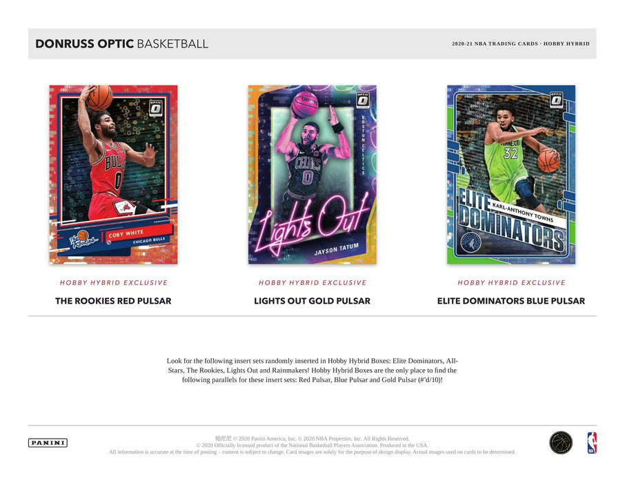 2020-21 Panini Donruss Optic Basketball H2 Hobby Hybrid Box