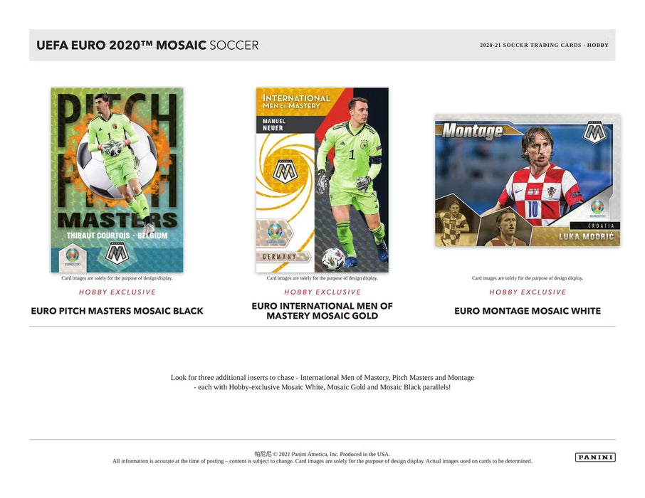 2020-21 Panini Mosaic UEFA Euro 2020 Soccer Hobby Box