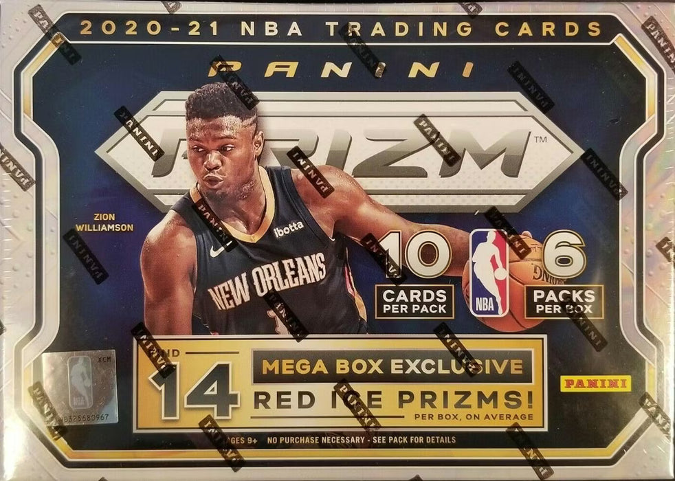 2020-21 Panini Prizm Basketball 60-Card Mega Box (Red Ice Prizms!)