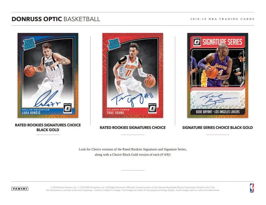 2018-19 Panini Donruss Optic Choice Basketball Hobby Box