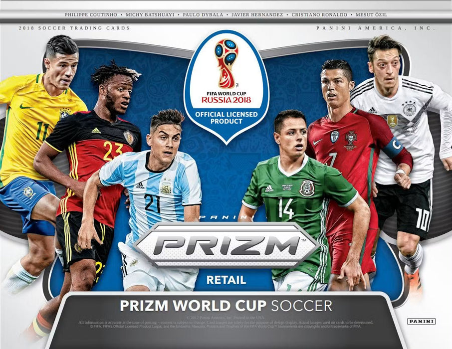 2018 Panini Prizm FIFA World Cup Soccer Multi Cello 12-Pack Box