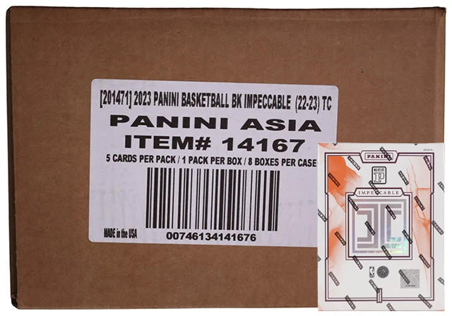 2022-23 Panini Impeccable Basketball TMall Hobby Box Sealed Case (8 Boxes)
