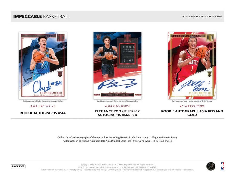 2022-23 Panini Impeccable Basketball TMall Hobby Box Sealed Case (8 Boxes)