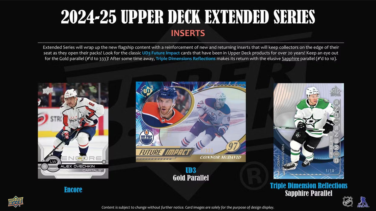 2024-25 Upper Deck Extended Series Hockey Hobby Box