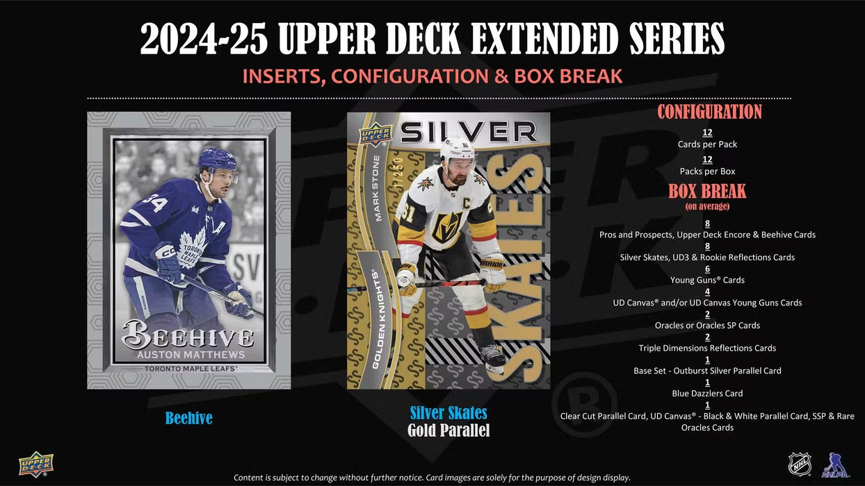 2024-25 Upper Deck Extended Series Hockey Hobby Box