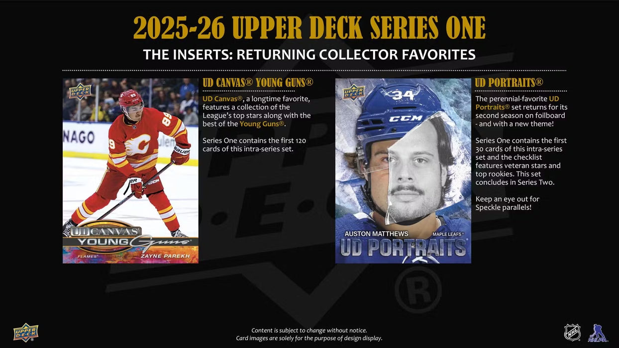2025-26 Upper Deck Series 1 Hockey 4-Pack Blaster Box