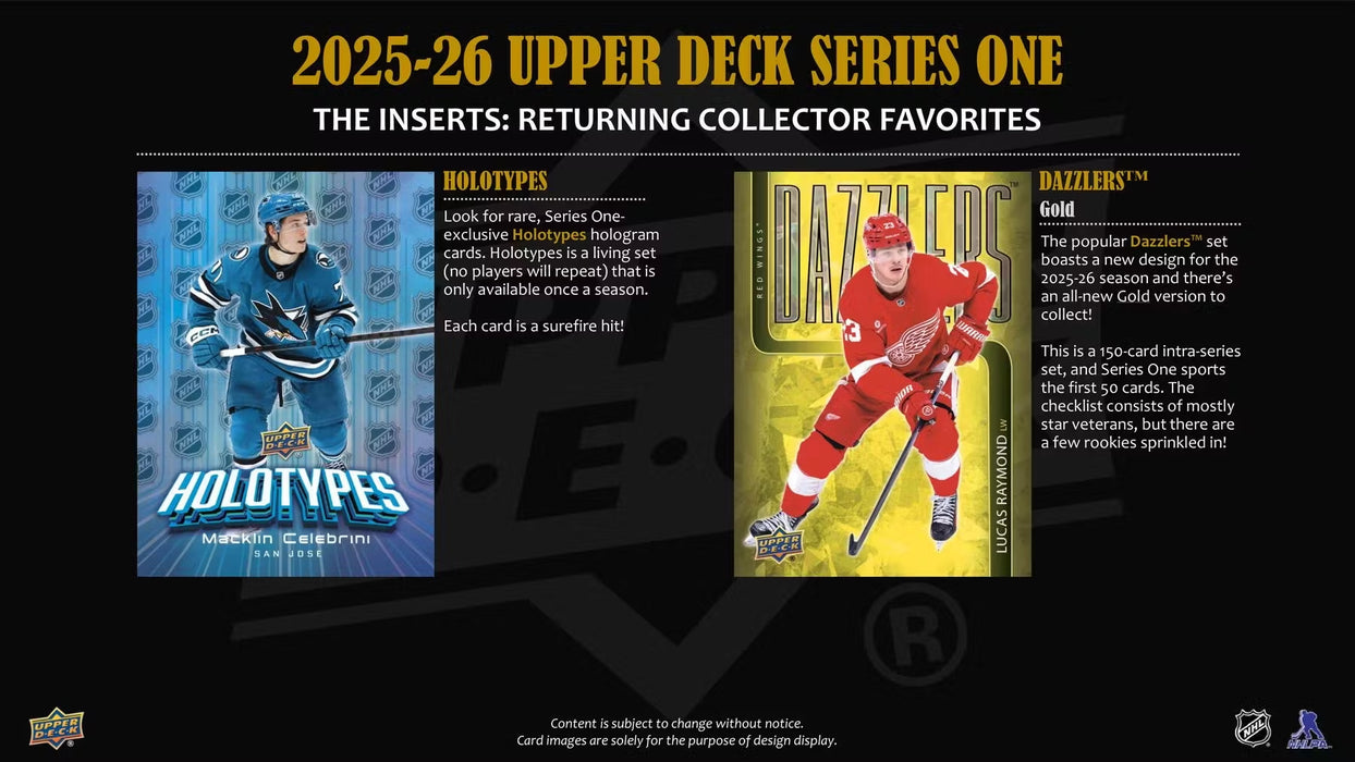 2025-26 Upper Deck Series 1 Hockey 4-Pack Blaster Box