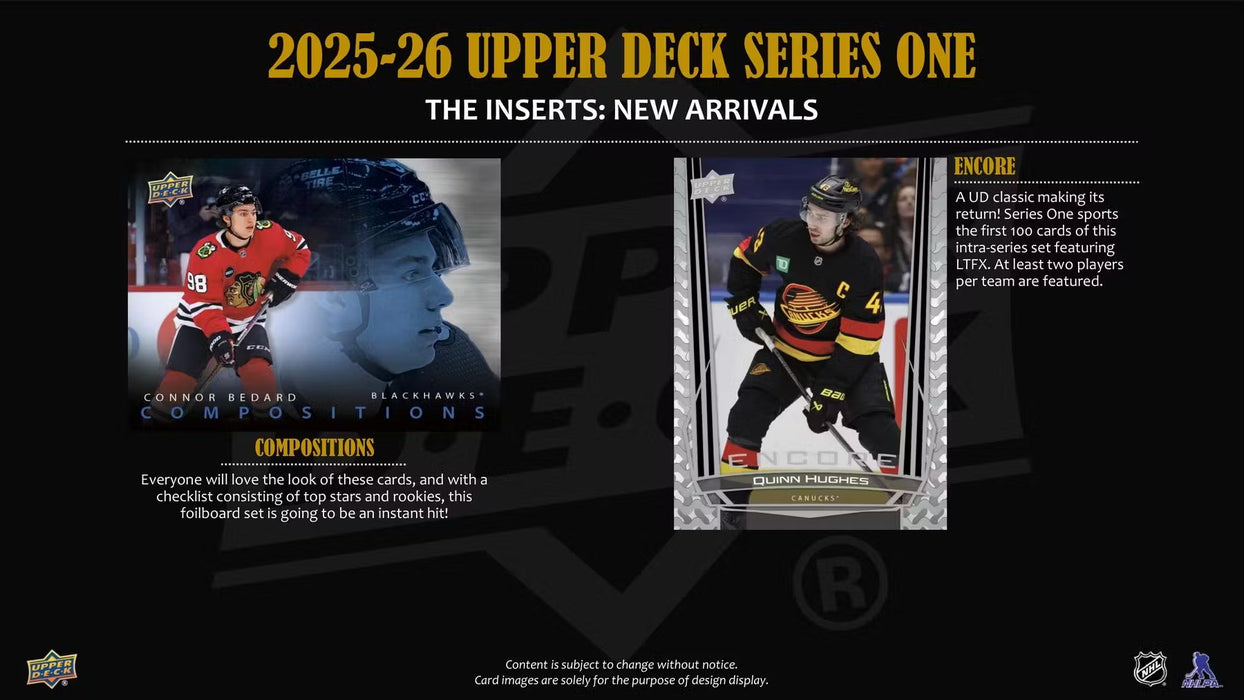 2025-26 Upper Deck Series 1 Hockey 4-Pack Blaster Box