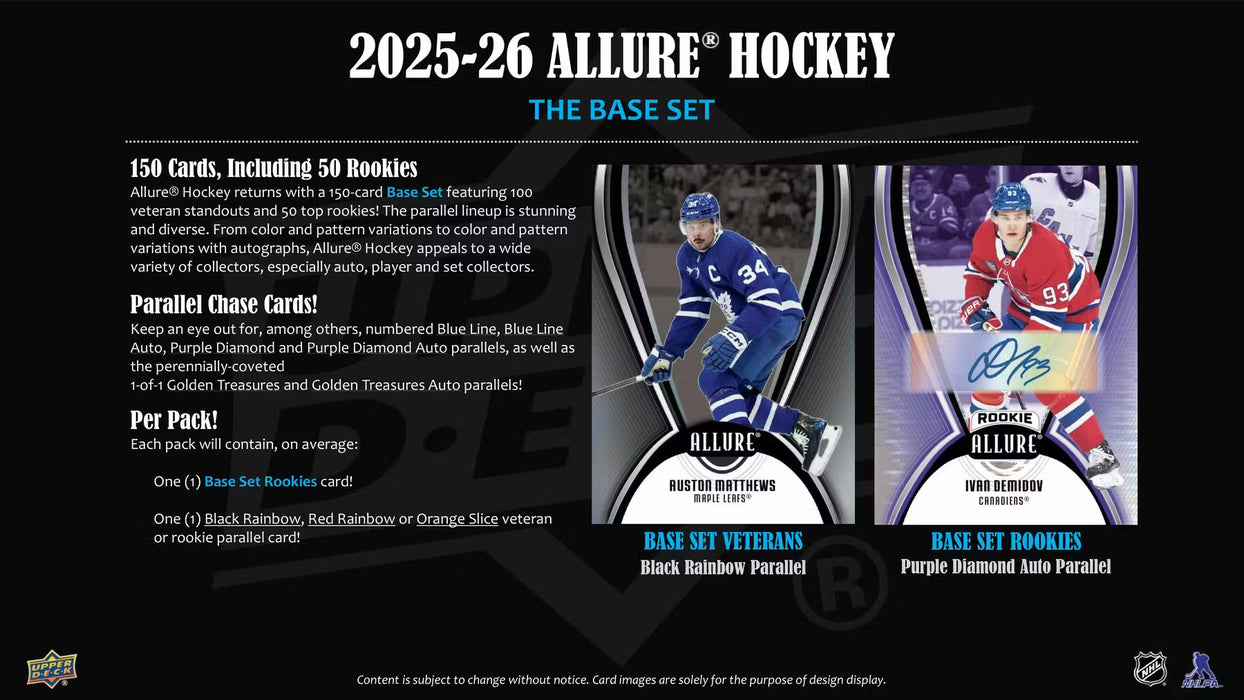 2025-26 Upper Deck Allure Hockey Hobby Box