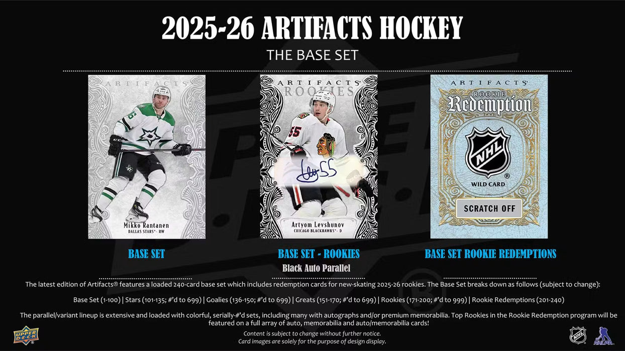 2025-26 Upper Deck Artifacts Hockey Hobby Box