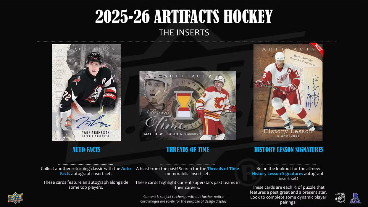 2025-26 Upper Deck Artifacts Hockey Hobby Box