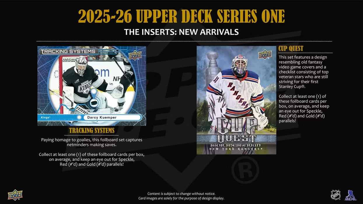 2025-26 Upper Deck Series 1 Hockey Hobby Box