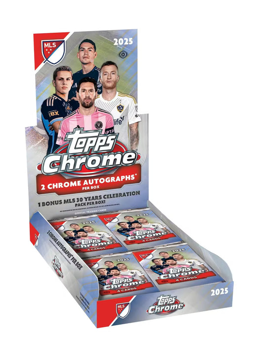 2025 Topps MLS Chrome Soccer Hobby Box (Pre-order: February 19)