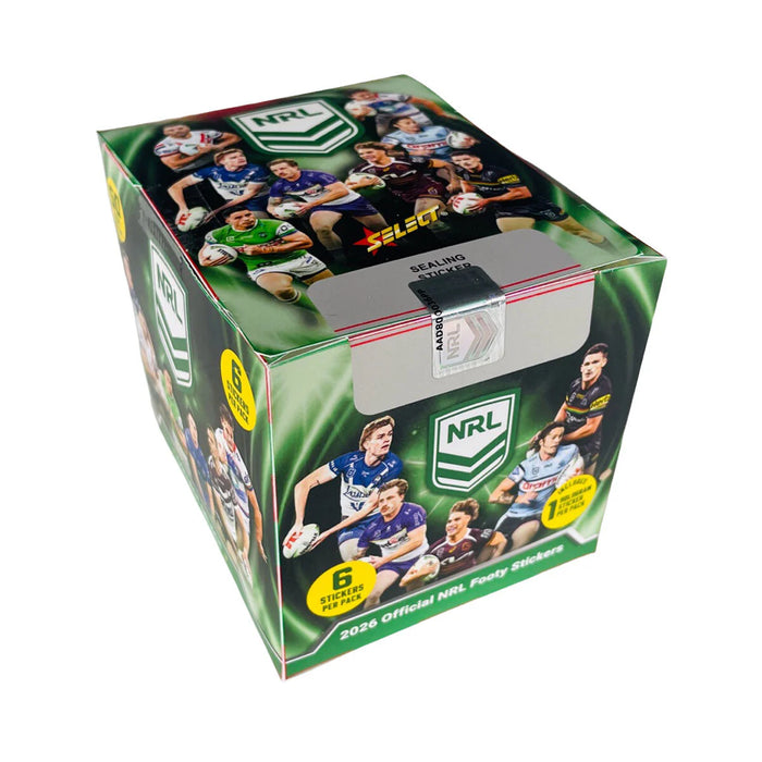 Select 2026 NRL Stickers Box - 50 Packs (Pre-order: TBA)