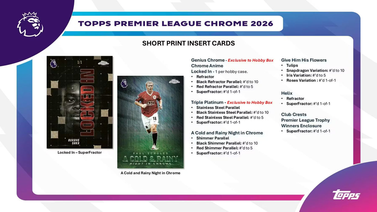 2026 Topps Chrome Premier League EPL Soccer Breaker's Delight Box