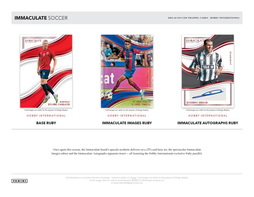2023-24 Panini Immaculate Soccer Hobby International Box