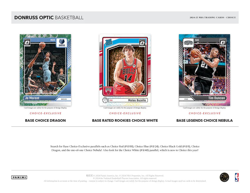 2024-25 Panini Donruss Optic Basketball Choice Box (Pre-Order: July TBA)