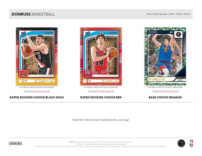 2024-25 Panini Donruss Basketball Choice Box (Pre-Order: March 20)