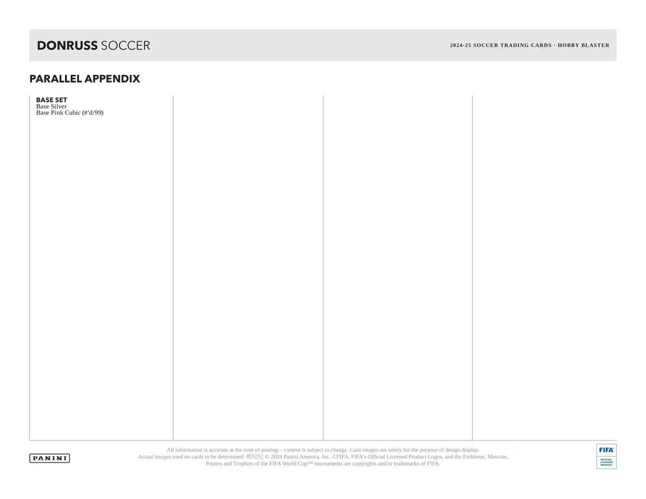 2024-25 Panini Donruss Soccer 6-Pack Hobby Blaster Box
