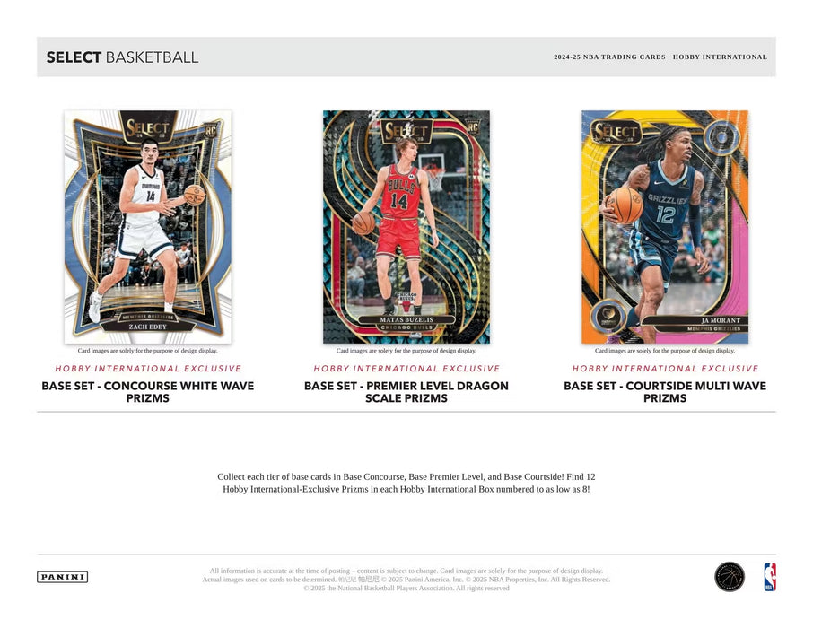 2024-25 Panini Select Basketball International Hobby Box