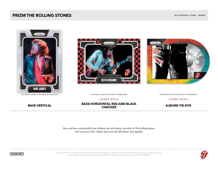 2024 Panini Prizm The Rolling Stones Hobby Mega Box (Pre-order: May 8)