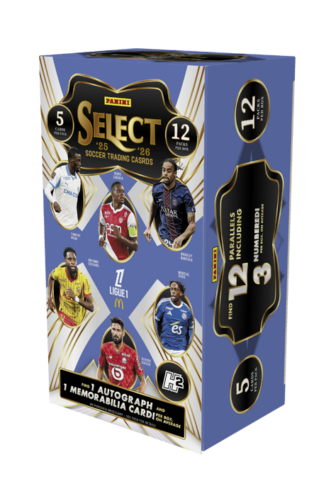 2025-26 Panini Select Ligue 1 Soccer H2 Hobby Box (Pre-Order: June 6)