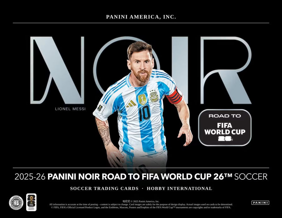 2025-26 Panini Noir Road to FIFA World Cup Soccer Hobby International Box