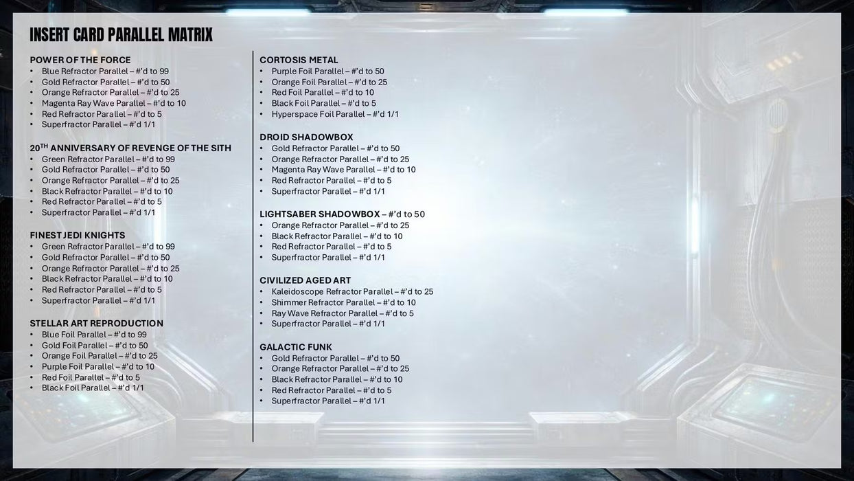 2025 Topps Star Wars Smugglers Outpost Hobby Box