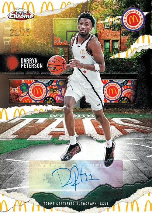 2025 Topps Chrome McDonald’s All-American Basketball Hobby Box