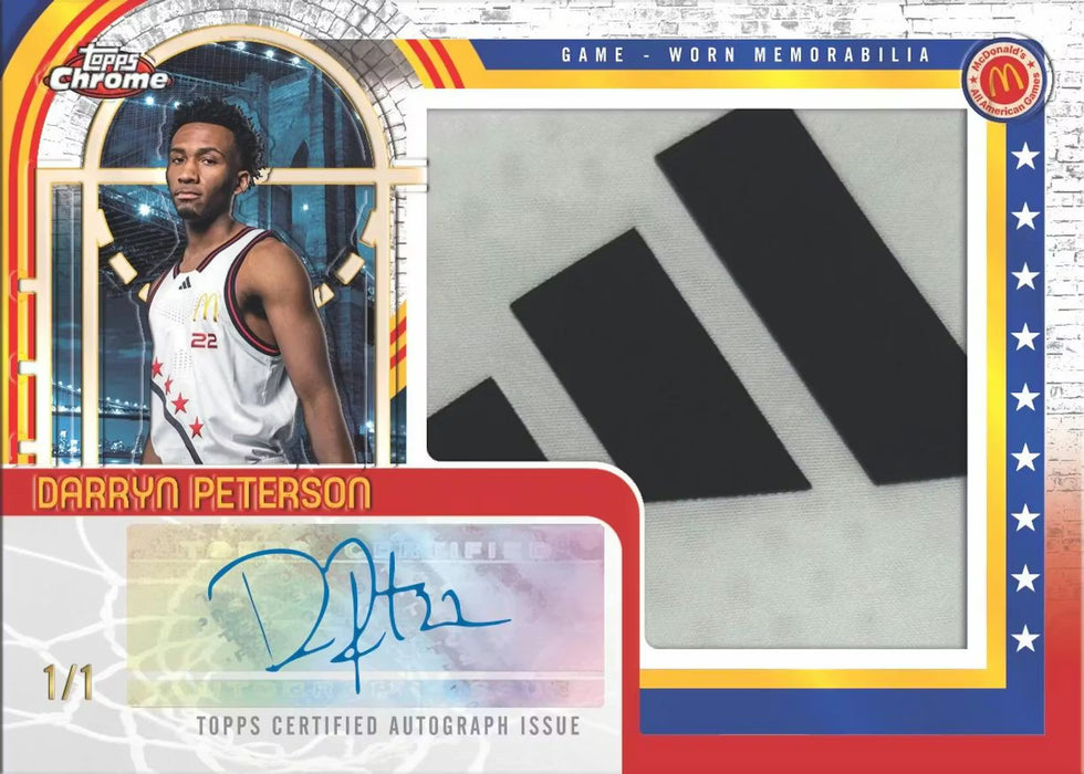 2025 Topps Chrome McDonald’s All-American Basketball Hobby Box