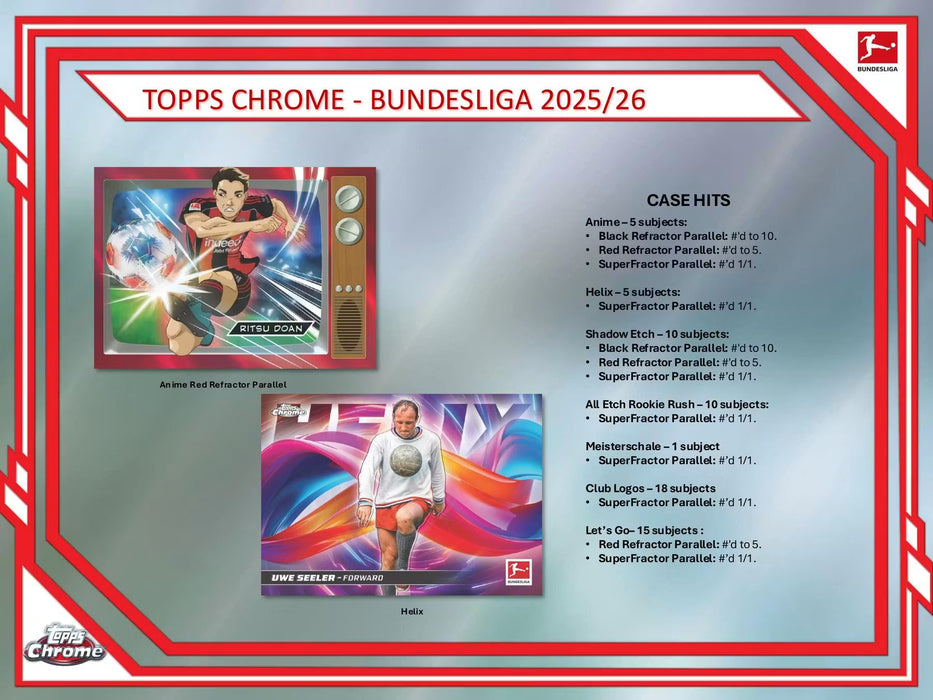 2025-26 Topps Chrome Bundesliga Soccer Delight Box