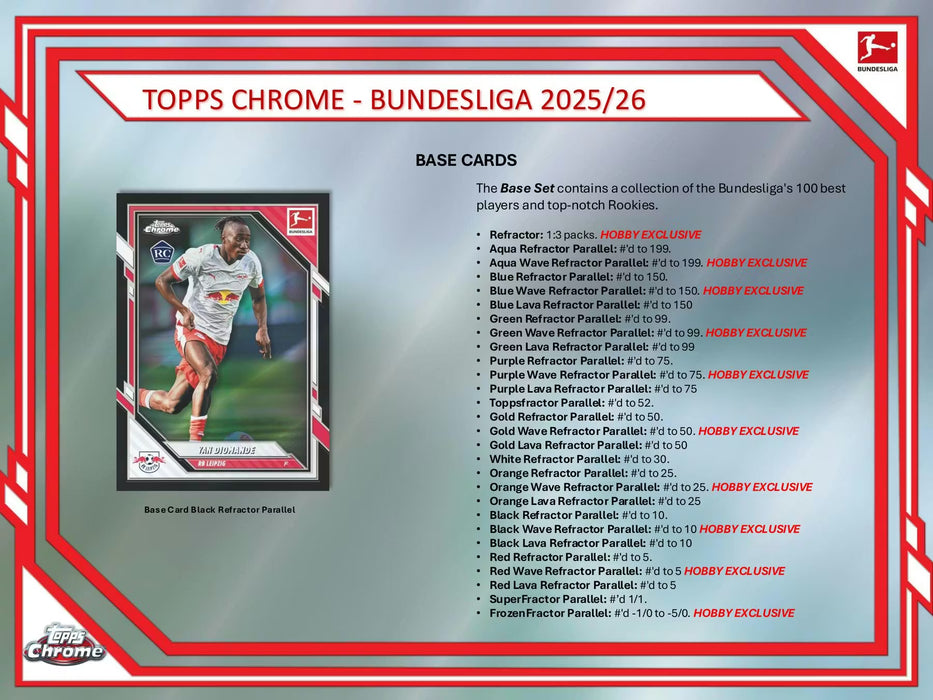 2025-26 Topps Chrome Bundesliga Hobby Box