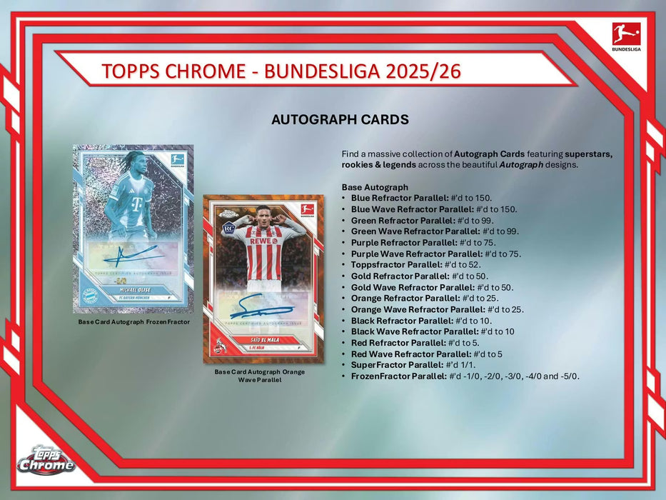 2025-26 Topps Chrome Bundesliga Hobby Box