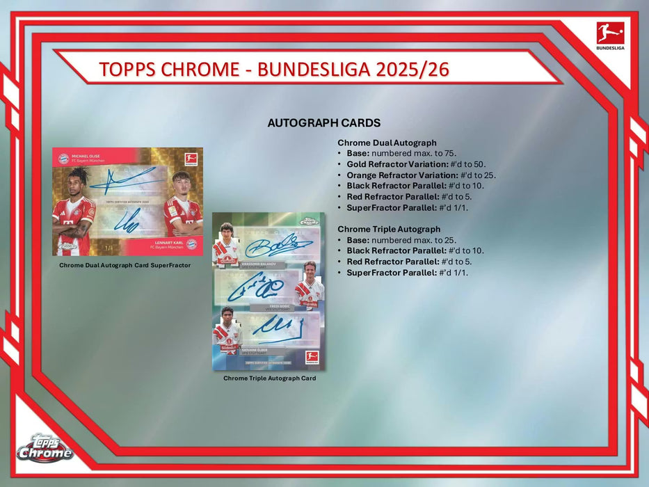 2025-26 Topps Chrome Bundesliga Hobby Box