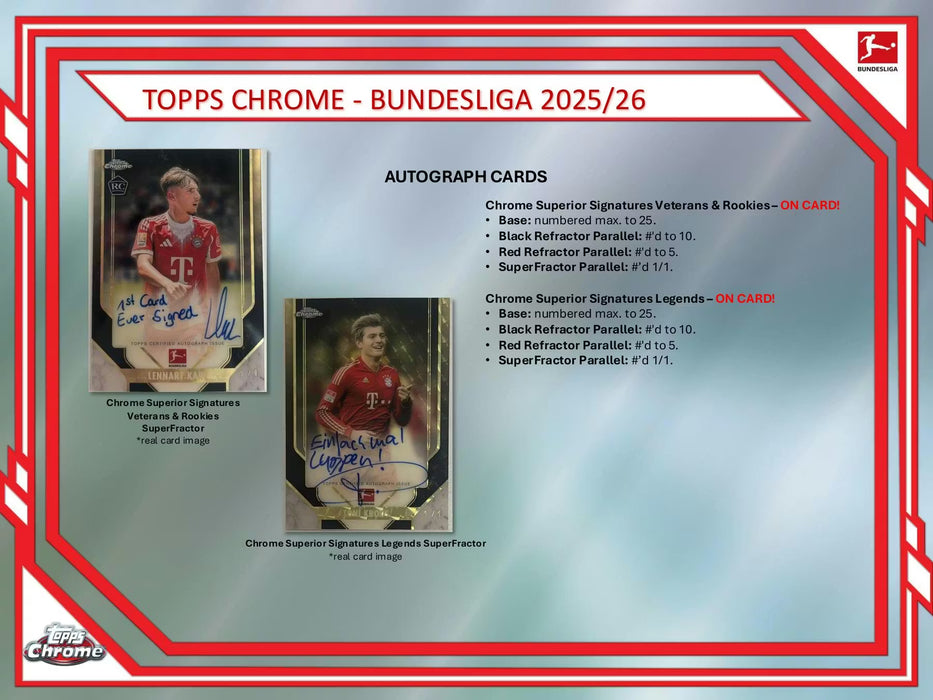 2025-26 Topps Chrome Bundesliga Hobby Box