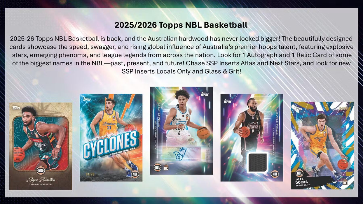 2025-26 Topps NBL Basketball Hobby Box