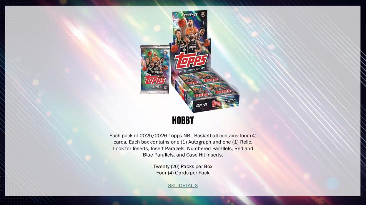 2025-26 Topps NBL Basketball Hobby Box