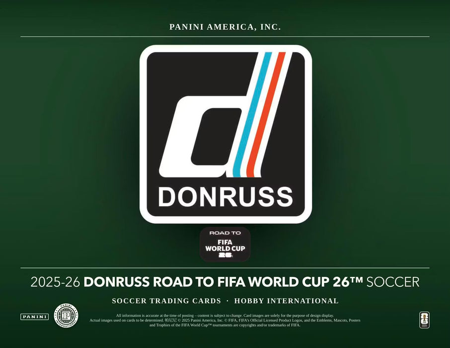 2025-26 Panini Donruss Road to FIFA World Cup Soccer Hobby International Box