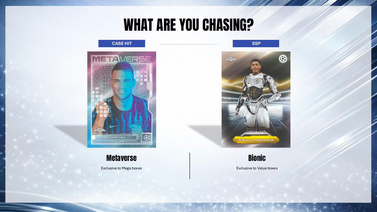 2025-26 Topps Chrome UEFA Club Competitions Soccer Mega Box