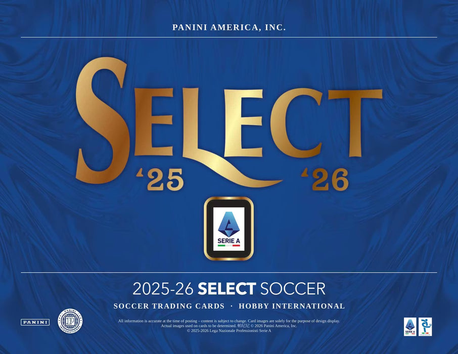 2025-26 Panini Select Serie A Soccer Hobby International Box