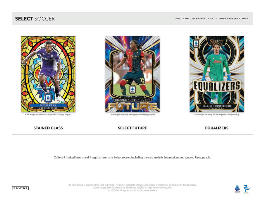 2025-26 Panini Select Serie A Soccer Hobby International Box