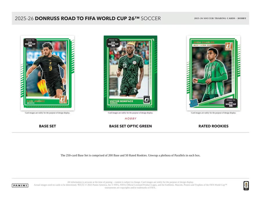 2025-26 Panini Donruss Road to FIFA World Cup Soccer Hobby Box (Pre-Order: March 13)