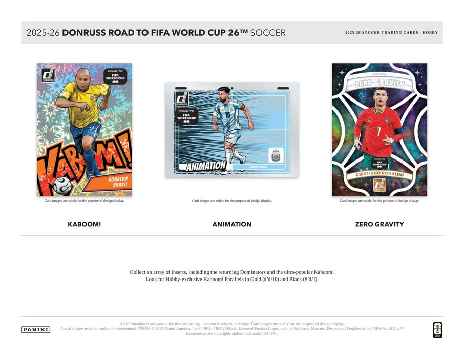2025-26 Panini Donruss Road to FIFA World Cup Soccer Hobby Box (Pre-Order: March 13)