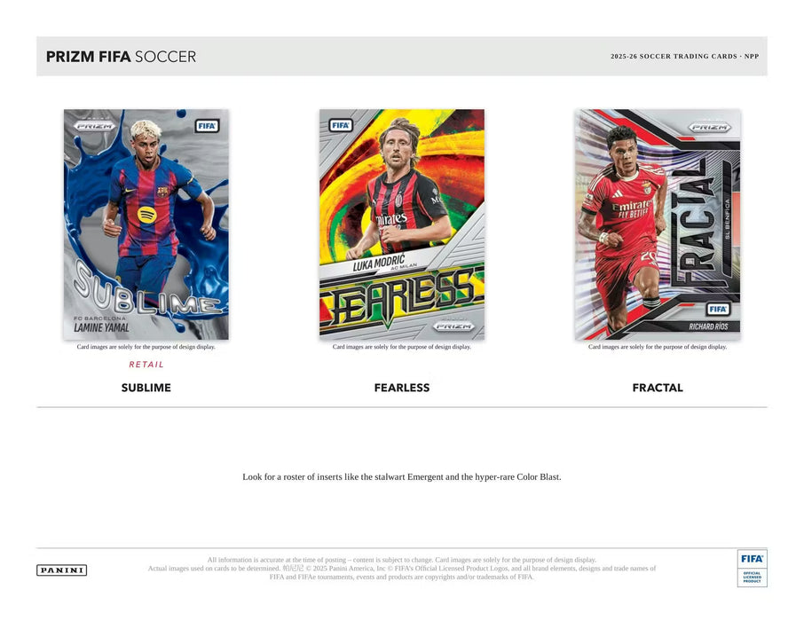 2025-26 Panini Prizm FIFA Soccer 24-Pack Retail Box