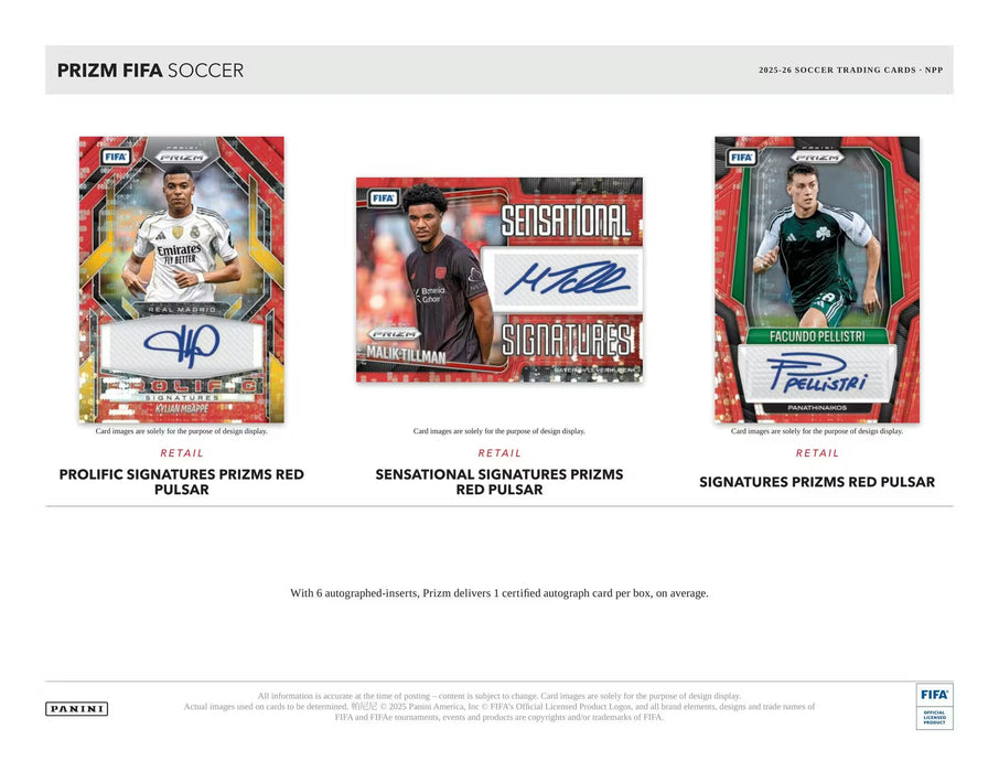 2025-26 Panini Prizm FIFA Soccer 24-Pack Retail Box