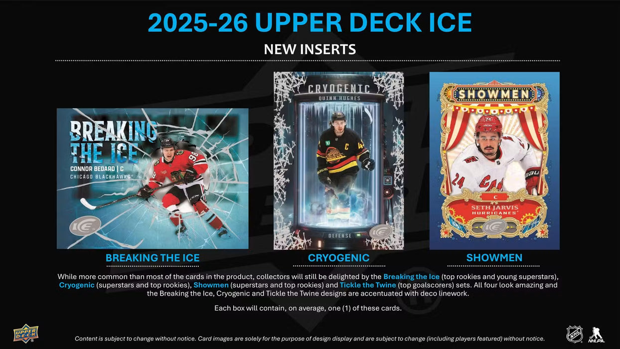 2025-26 Upper Deck Ice Hockey Hobby Box